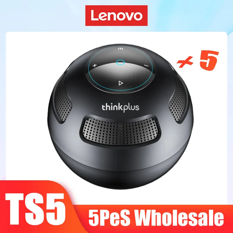 Choice Original Lenovo TS5 Bluetooth5.3 Speaker Outdoor Anker Loudspeaker Subwoofer Portable Sound Box Surround Sound Player