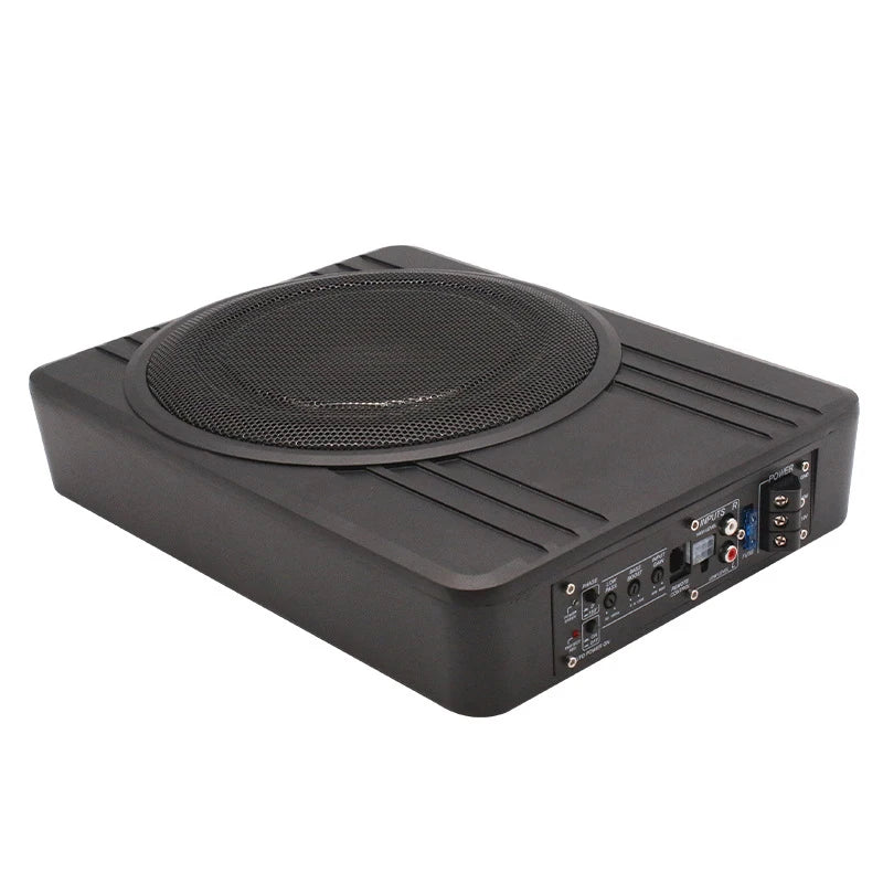 8/10Inch CarSubwoofer Audio 600W High-Power Aluminum Alloy Speaker Underseat Woofer Modification Ultra-Thin Amplified Subwoofer