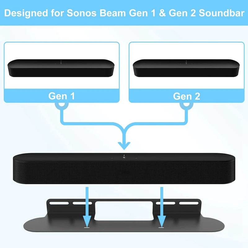 Soundbar Wall Mount for Sonos Beam Wall Mount Bracket Compatible With for Sonos Beam Sound Bar Mounts Mounting Bracket Durable