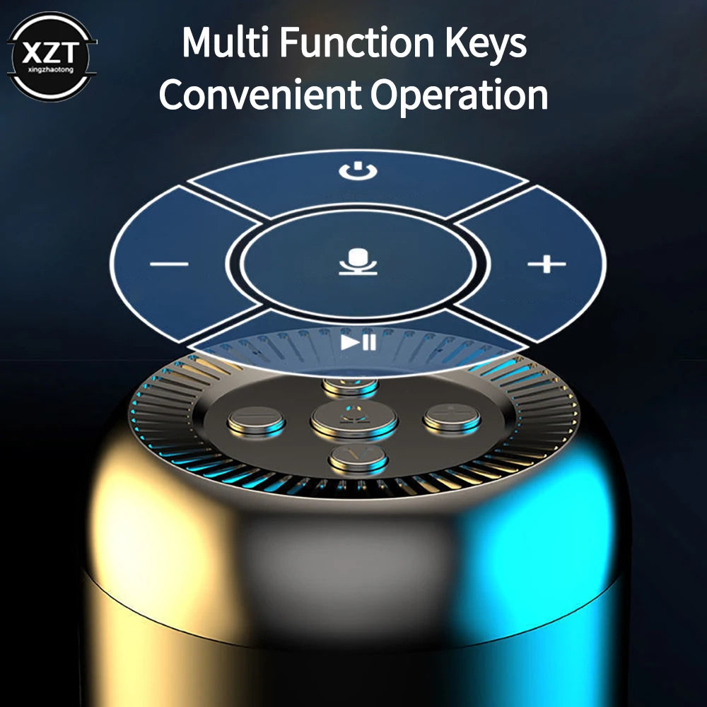 Q35 Wireless Bluetooth-Compatible Speaker Built in Artificial Intelligence AI Assistant Voice Control Speaker Support TF Card