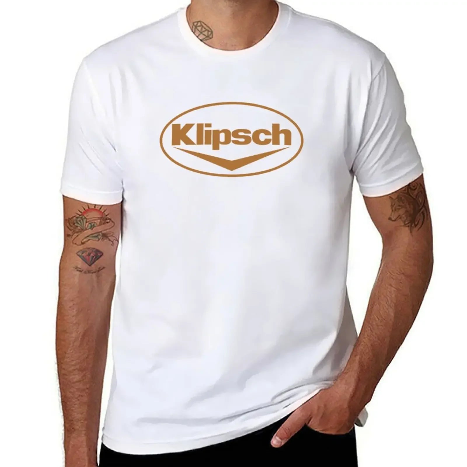 Best Selling Klipsch Logo Essential T-Shirt Oversized Funnys Sweat Men Clothing