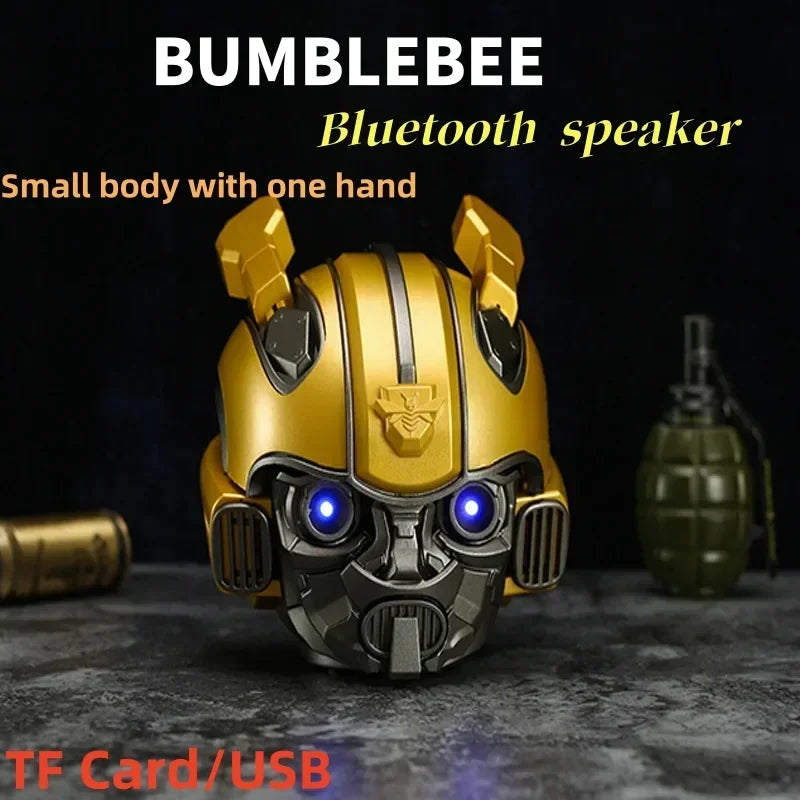 Bumblebee Bluetooth Speaker Cartoon Transformers Creative Cartoon Card Outdoor Wireless Audio Subwoofer Caixa De Som