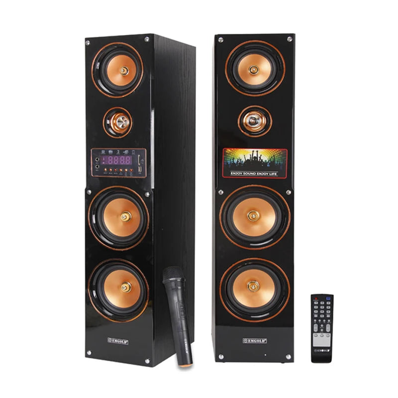 6.5 Inch 200W High-Power Floor-Standing Three-Way Speaker With Dual Bass Home Theater Hifi Fever Speaker High Fidelity One Pair