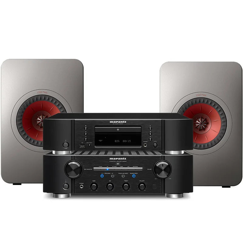 KEF LS50 Meta Second Generation Passive Bookshelf Speaker Sound Fever HIFI High Fidelity With Marantz Amplifier