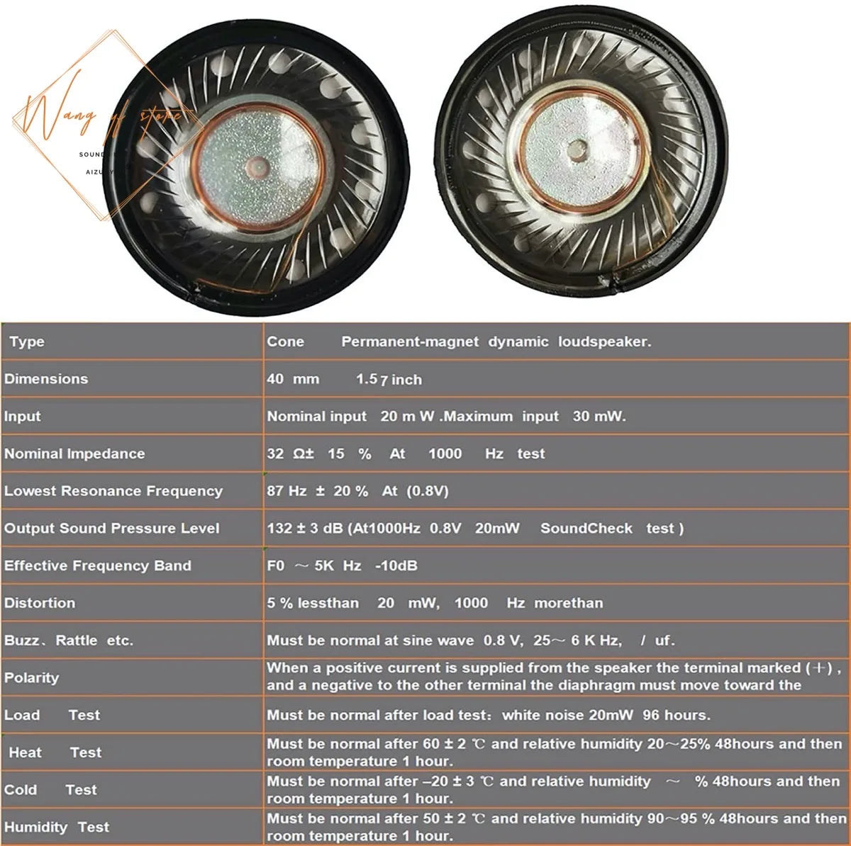 1pair 40mm Headphone Speaker Driver 32ohm for Sennheiser HD202 HD205 HD200 PC350 Series Headsets Replacement Speaker Parts