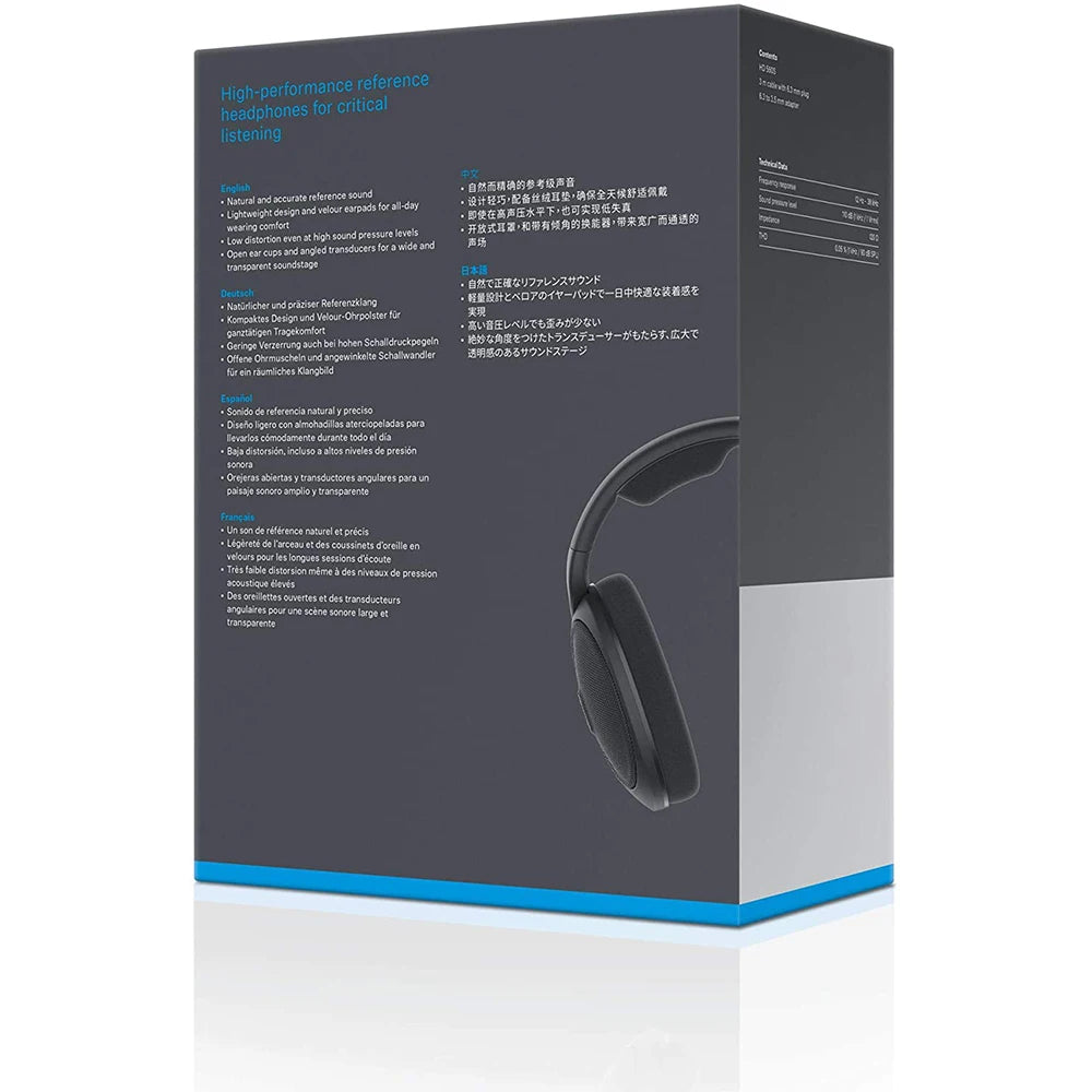 Sennheiser HD 560s Over-The-Ear Audiophile Headphones Neutral Frequency Response Sound Field Open-Back Earcups Detachable Cable