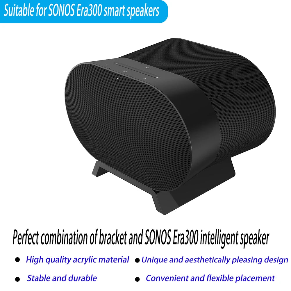 Acrylic Wall Mount Holder Stand for Sonos Era 300 Mini Speaker Stand Without Drilling Durable Display Floating Holder Home Decor