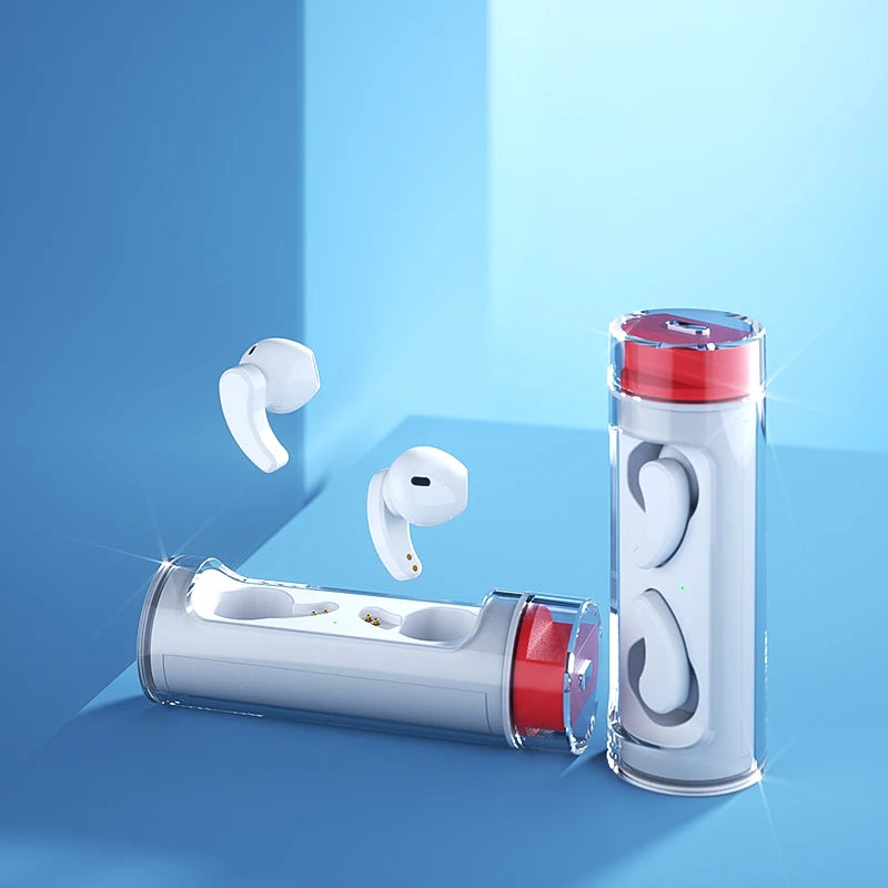 2023 Hot Sale Fashion Transparent Wireless Headset Bt Headphones HIFI  230mah Large Battery Sports Earbuds TWS Earphone