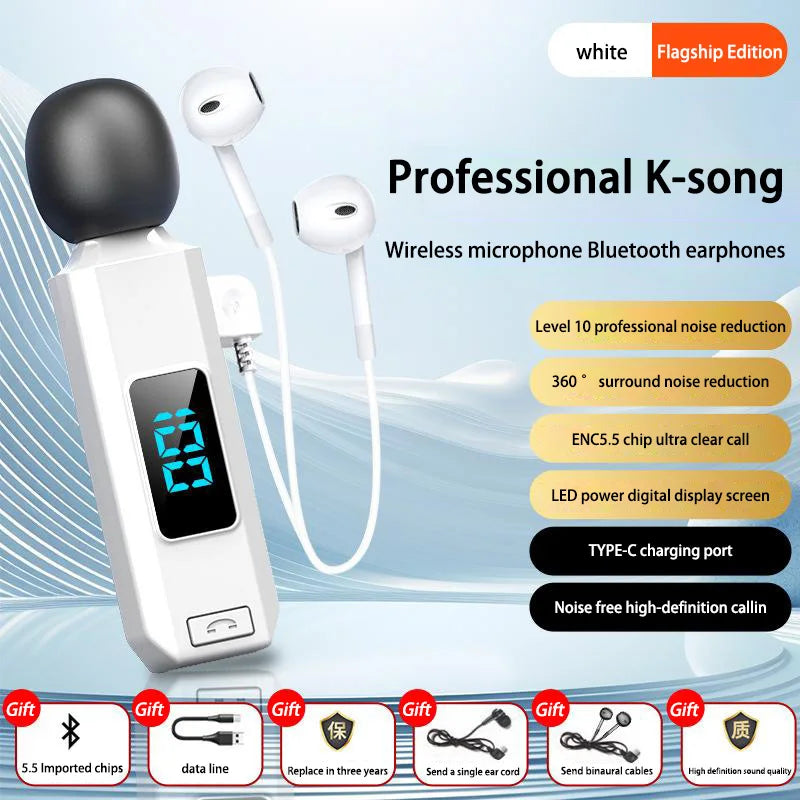 M1 Microphone Wireless Bluetooth Earphones Sports Sweatproof  High Fidelity High-Definition Call Noise Cancelling Earphones