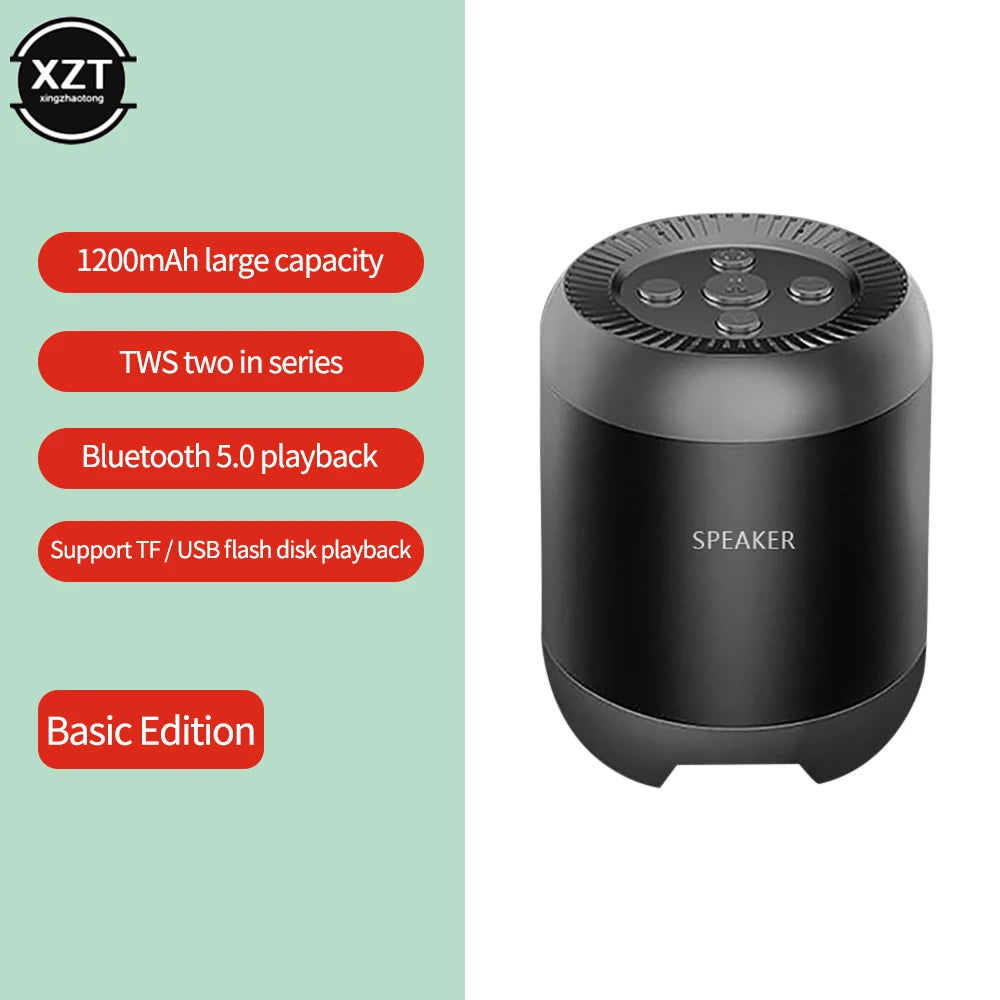 Q35 Wireless Bluetooth-Compatible Speaker Built in Artificial Intelligence AI Assistant Voice Control Speaker Support TF Card