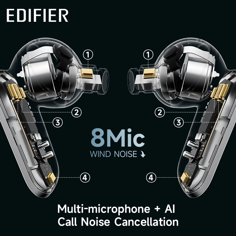 Edifier Neobuds Pro 2 Hybrid Active Noise Cancelling TWS Bluetooth Earphones LDAC Hi-Res Wireless Headphone LHDC 5 Spatial Audio