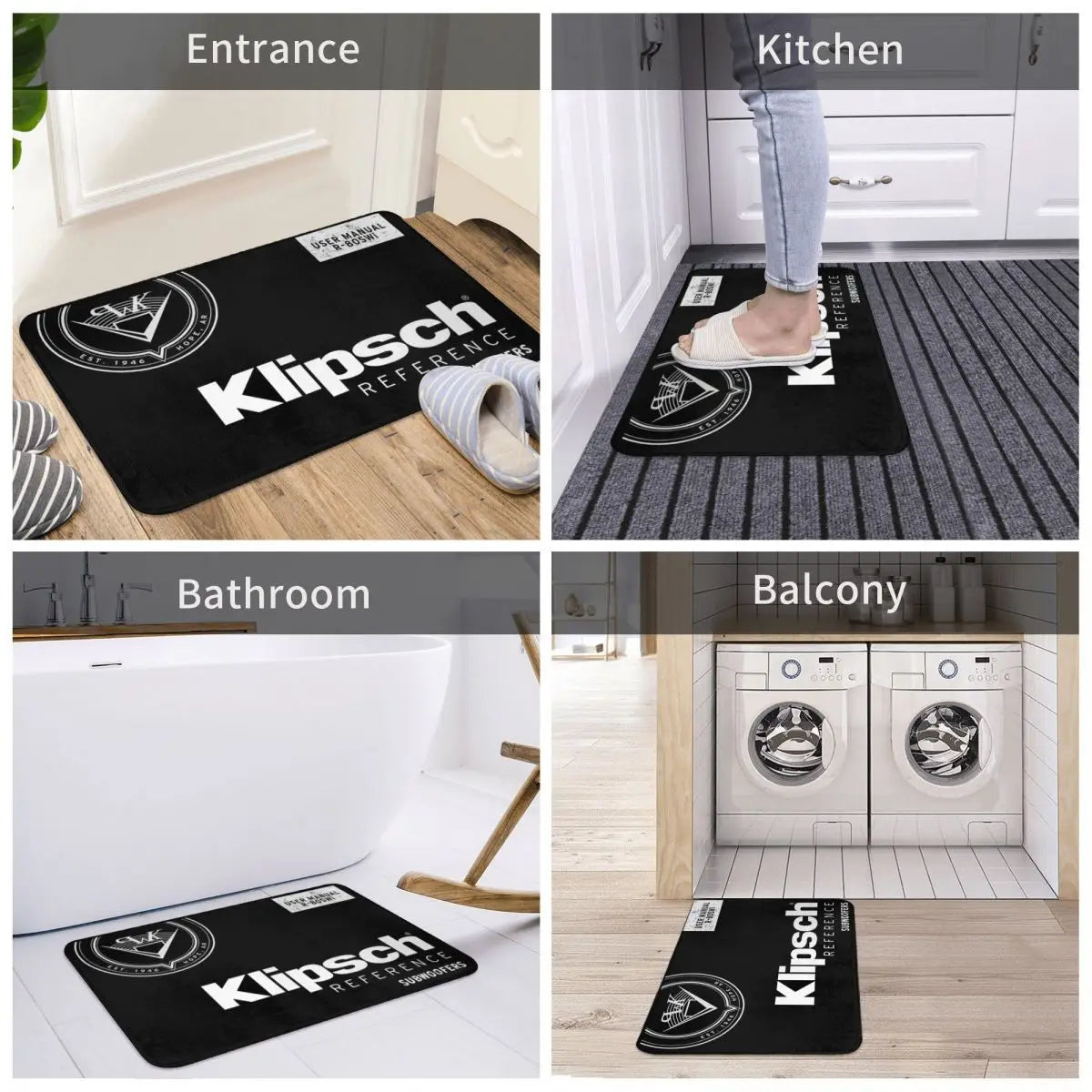 Klipsch Rug Carpet Fashion Soft Tablecloth Glass Mat for Bathroom Marble Home