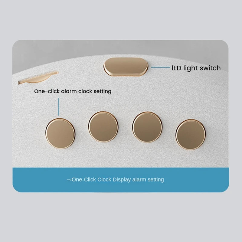 Magic Mirror Wireless Bluetooth Audio Speaker Desktop Fill Light Makeup Mirror AI Voice Control Desktop Speaker