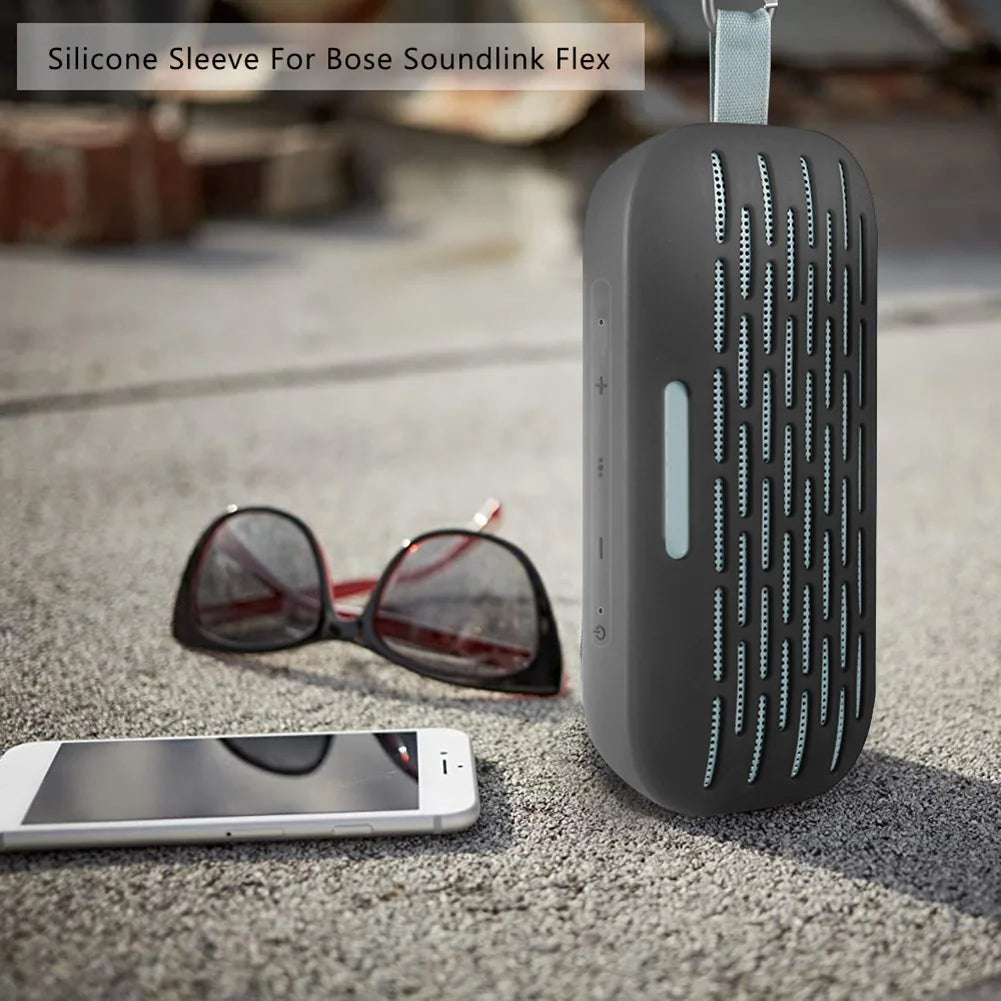 Silicon Case for Bose SoundLink Flex Protective Cover Shell Shockproof Anti-Fall Protector Bluetooth Speaker Accessories