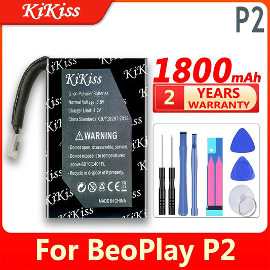 1800mAh KiKiss Battery for Bang & Olufsen BeoPlay P2 Speaker