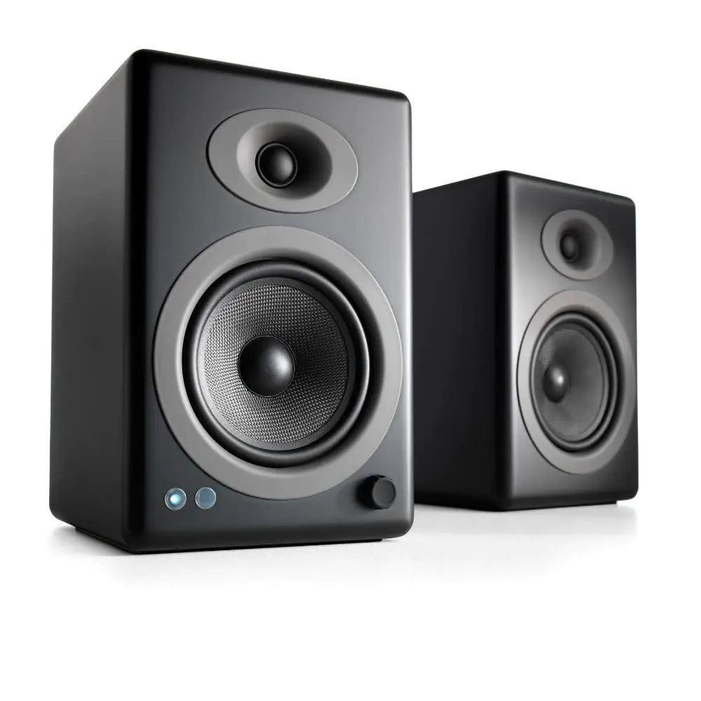 Audioengine A5 Powered Bookshelf Speakers - Premium 150W Stereo Speakers for Music Gaming Turntables Home Theater Systems - Powerful Studio Monitors