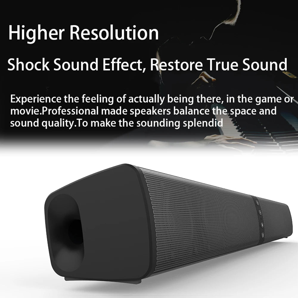 TV Speaker Wireless Bluetooth Speaker Separated Sound Bar Music Center Column for Computer Subwoofer for TV With Fm Radio TF AUX