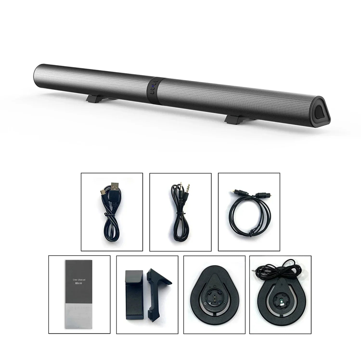 120W TV Soundbar Wired and Wireless Bluetooth Speaker Home Cinema Sound System Stereo Surround With FM Radio Music Center Boombo