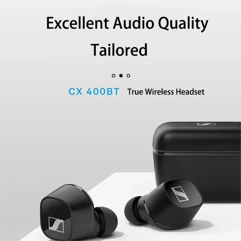 New Sennheiser CX400BT True Wireless Earphones TWS Bluetooth Sports Earbuds Stereo Sound Headset Noise Isolation Headphone