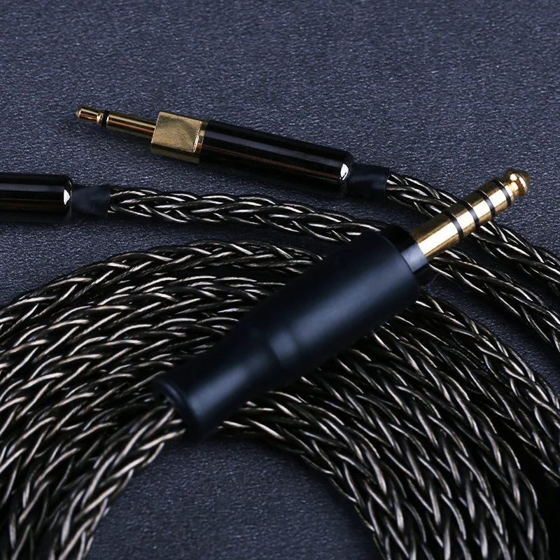 OPENHEART 16 Core Headphone Cable 4.4mm 2.5mm 6.35mm XLR Cable for Sennheiser HD700 2m 3m Upgrade Balanced Cable Silver Plated