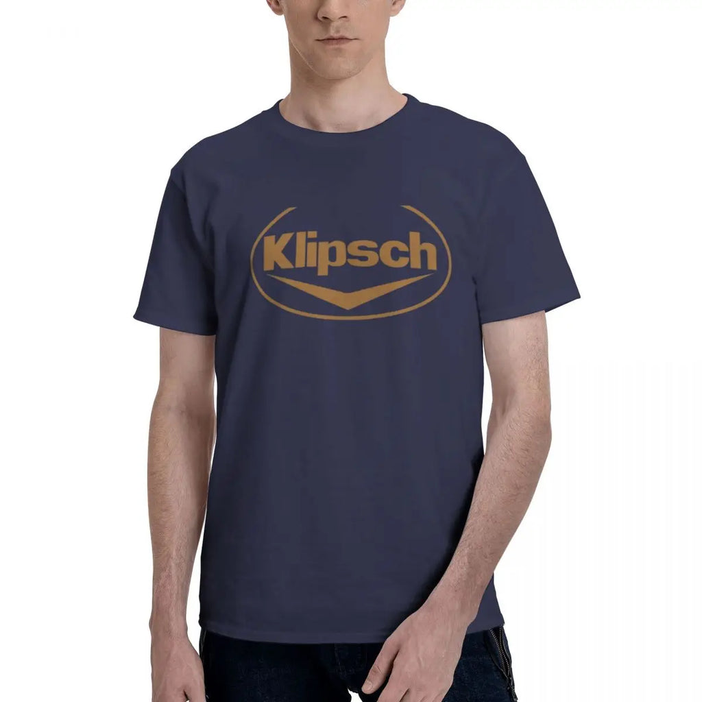 Best Selling Klipsch Logo T-Shirt Anime T-Shirt Tops T Shirt for Men Oversized T-Shirt New Streetwear O-Neck Cotton T Shirts