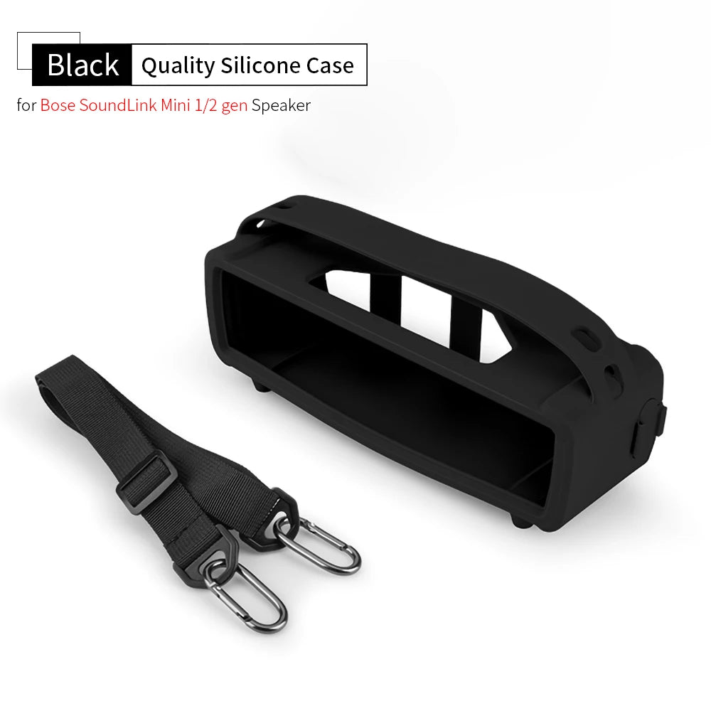 Speaker Cover for Bose SoundLink Mini 1/2 Gen Protect Silicone Case Portable MINI II Speaker Shell Outdoor Carry Sleeve