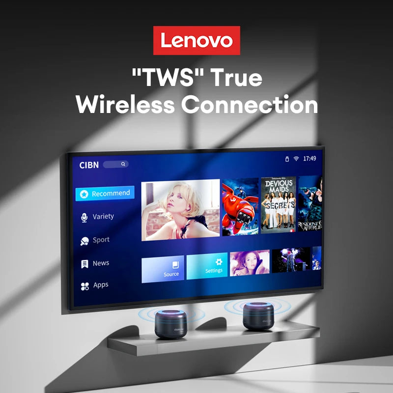 New Original Lenovo K14 PRO Wireless Portable Lanyard Speakers Outdoor Sound Box for Computer Loudspeakers Music Stereo Surround