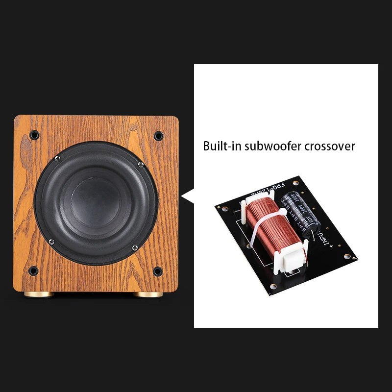 6.5Inch High-Power Subwoofer 100W Speaker Home Passive Subwoofer Audio DIY Home Theater HiFi Fever Large Magnetic Steel Speaker