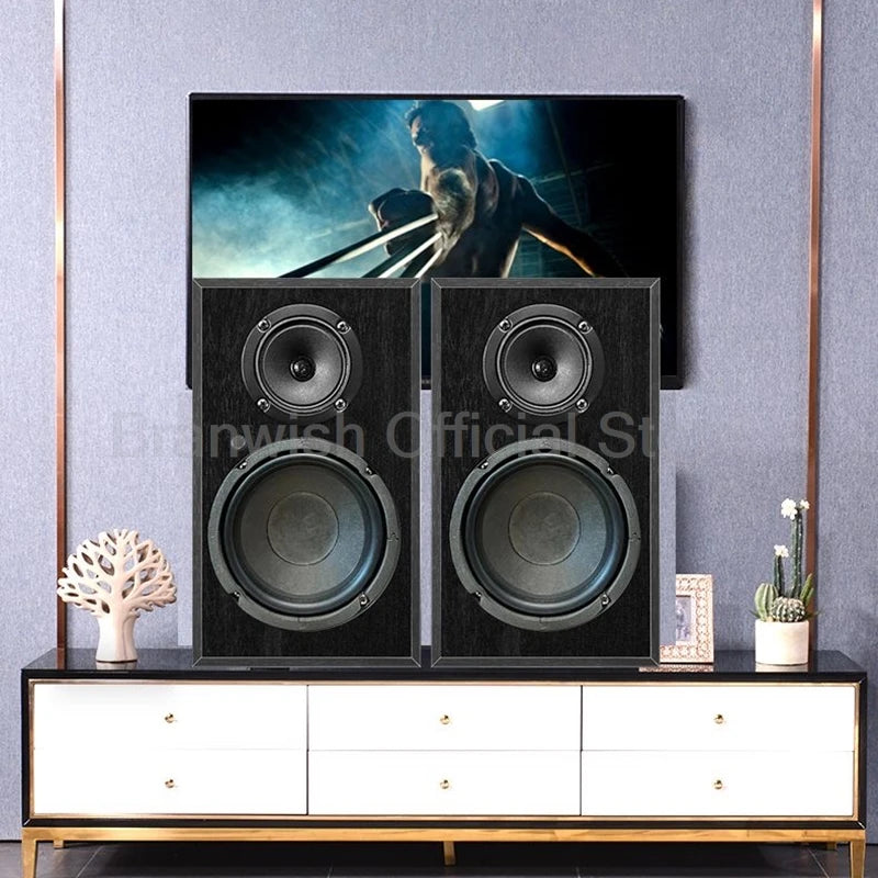 2Pcs 160W 5.25 Inch Active Speaker 2-Way Bookshelf Audio Sound Box 5.0 Blutooth HIFI Fever Surround Amplifier for Karaoke PC TV