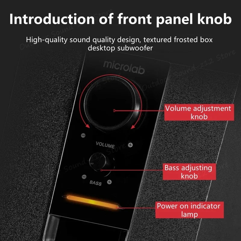 Classical Products 2.1CH Multimedia Speakers M100BT Subwoofer Sound Bar With Subwoofer Active HI-FI Desktop Bluetooth Speakers