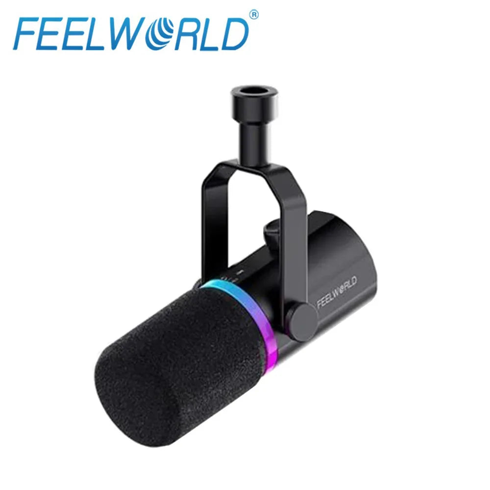 FEELWORLD PM1 Dynamic Microphone for Podcasting Recording Gaming Live Streaming XLR/USB Dynamic Microphone