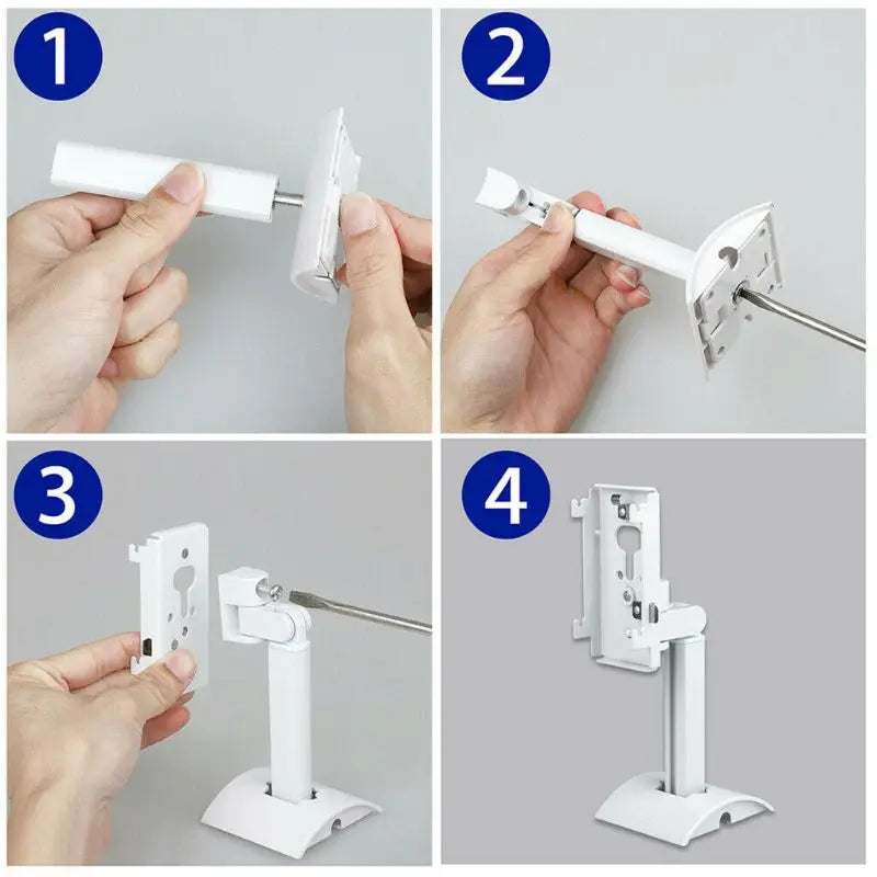 Metal Speaker Stand Holder Wall Ceiling Mount Bracket for UB-20 Surround Sound Speaker Accessories White Black