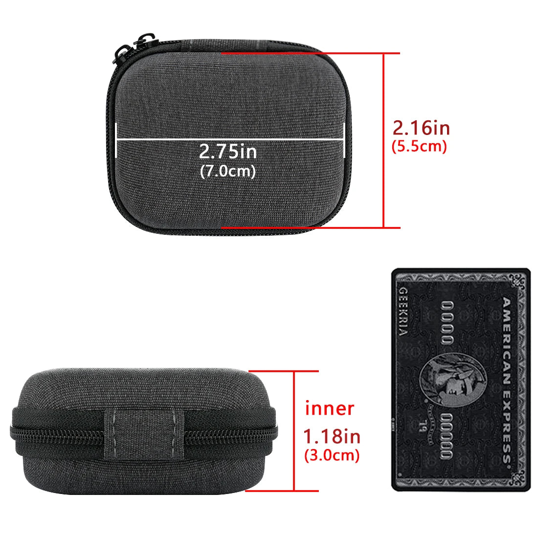 Geekria Earphone Case Compatible With Klipsch T5 II True Wireless, Klipsch T5, Protable Carrying Bag for Accessories Storage