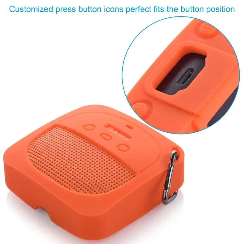 Portable Protective Bluetooth Speaker Cover Case for Bose SoundLink Micro Shockproof Soft Silicone Gel Cover Container