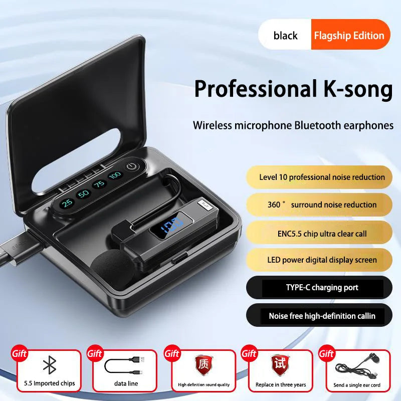 M1 Microphone Wireless Bluetooth Earphones Sports Sweatproof  High Fidelity High-Definition Call Noise Cancelling Earphones
