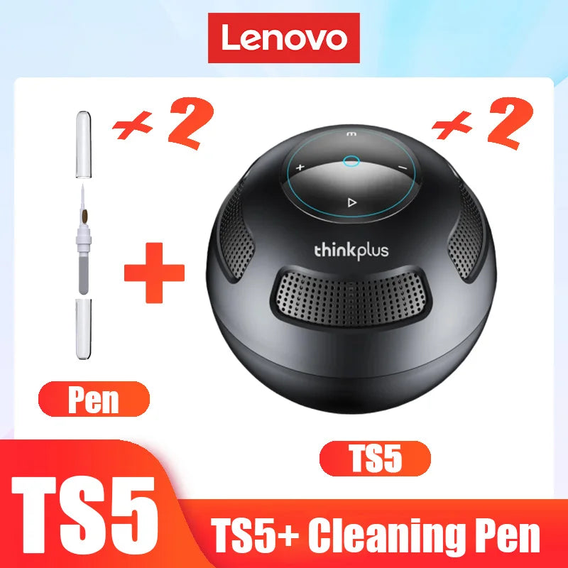 Choice Original Lenovo TS5 Bluetooth5.3 Speaker Outdoor Anker Loudspeaker Subwoofer Portable Sound Box Surround Sound Player