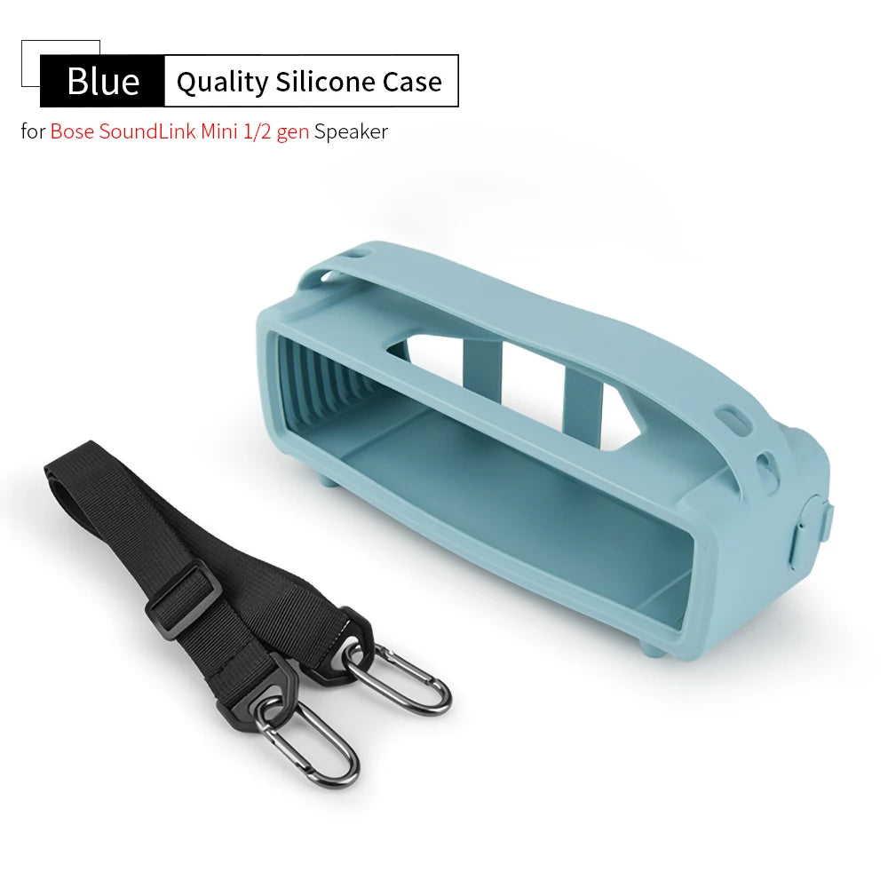Speaker Cover for Bose SoundLink Mini 1/2 Gen Protect Silicone Case Portable MINI II Speaker Shell Outdoor Carry Sleeve