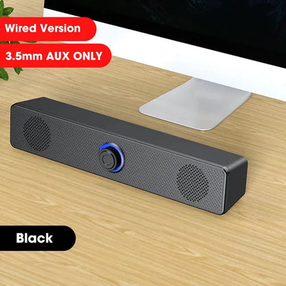 Computer Caixa De Som Wired and Wireless Bluetooth Speaker Portable Sound Box Bar Music Soundbar for PC TV Laptop Desktop Bocina