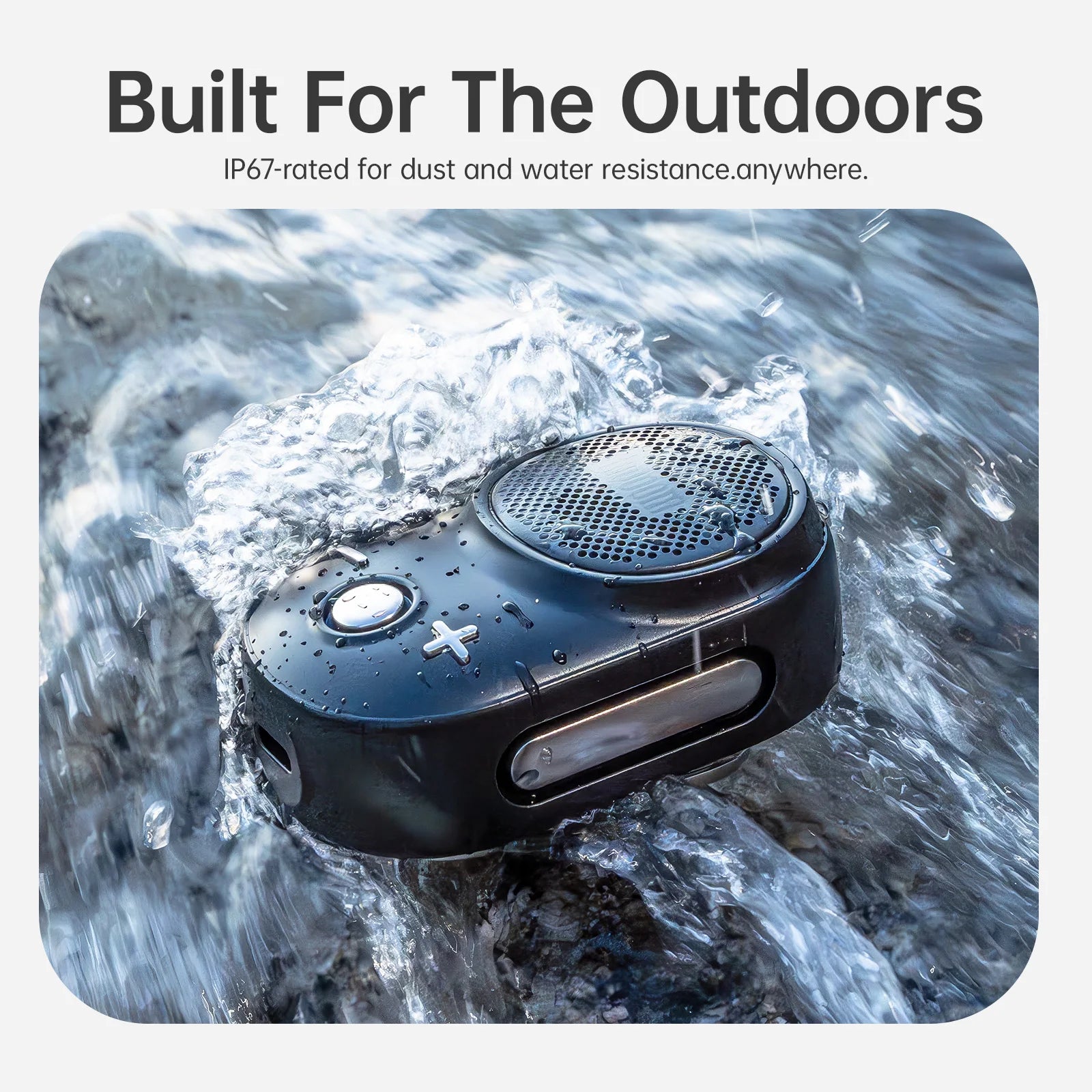 Divoom  Itour-S Portable Bluetooth Speaker 90dB Loud Sound Deep Bass IP67 Waterproof Camp Small Speaker Built-In Strap