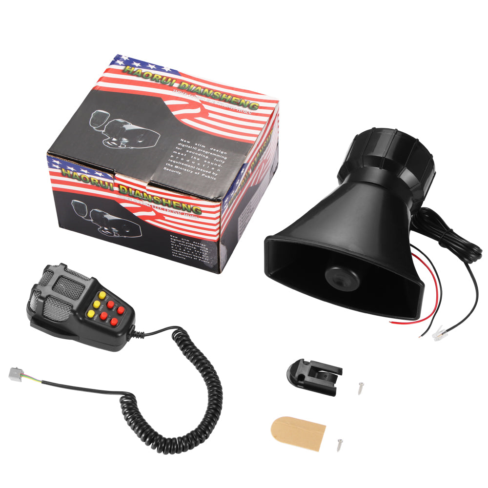 12V Car Horn Speakers Police Siren Air Horn Megaphone alarm