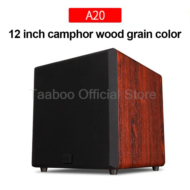 12 Inch Passive Subwoofer Speaker Long Stroke HiFi Fever Subwoofer Wooden Front High Fidelity Home Theater Amplifier Sound Box