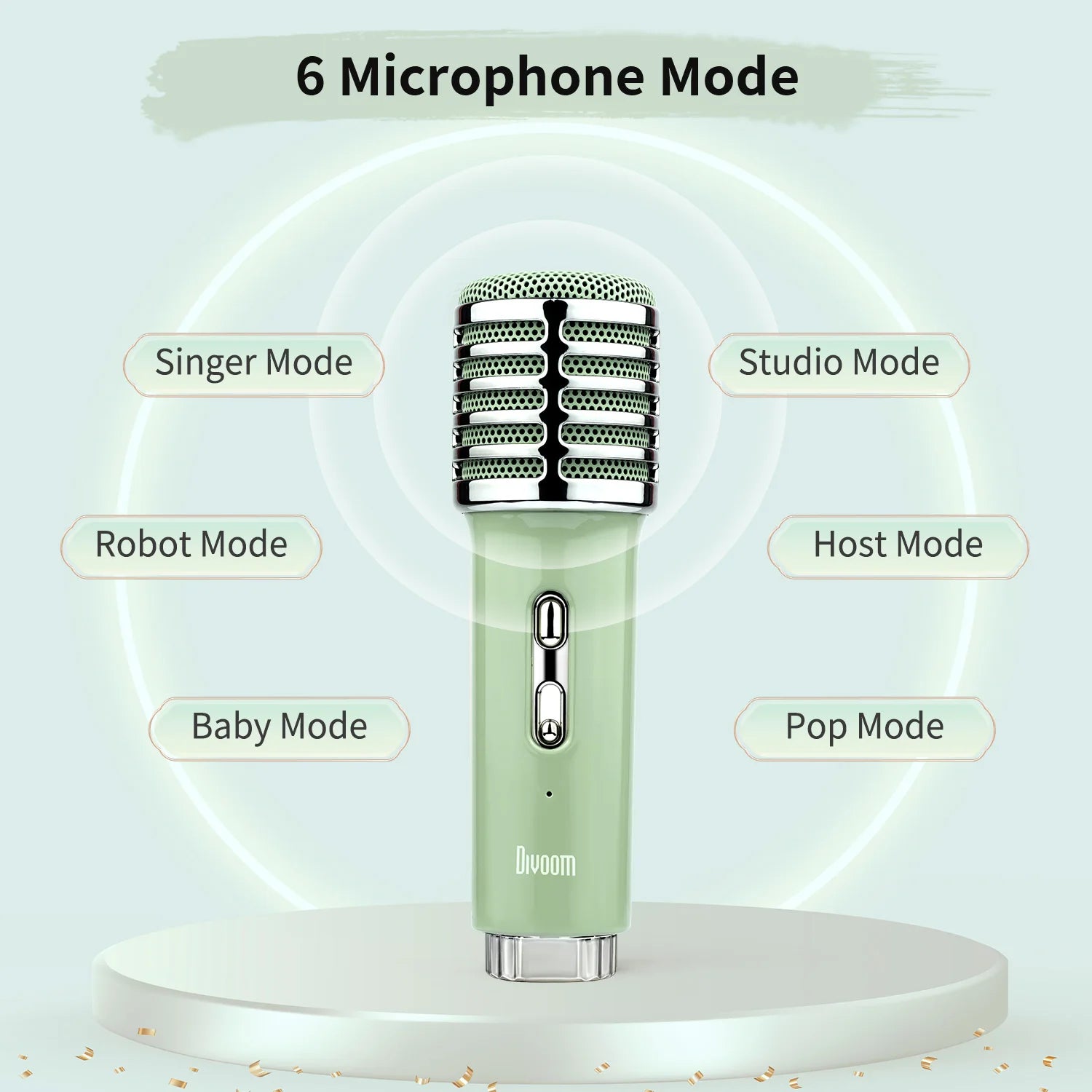 Divoom SongBird-HQ Portable Bluetooth Speaker Home Home Ktv Sound Set Home Karaoke Speakers Microphone Karaoke Microphone