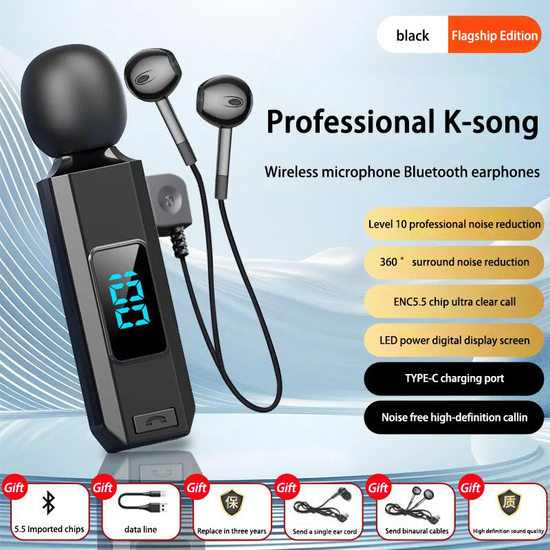 M1 Microphone Wireless Bluetooth Earphones Sports Sweatproof  High Fidelity High-Definition Call Noise Cancelling Earphones