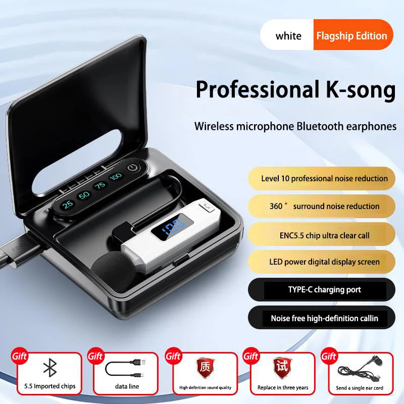 M1 Microphone Wireless Bluetooth Earphones Sports Sweatproof  High Fidelity High-Definition Call Noise Cancelling Earphones