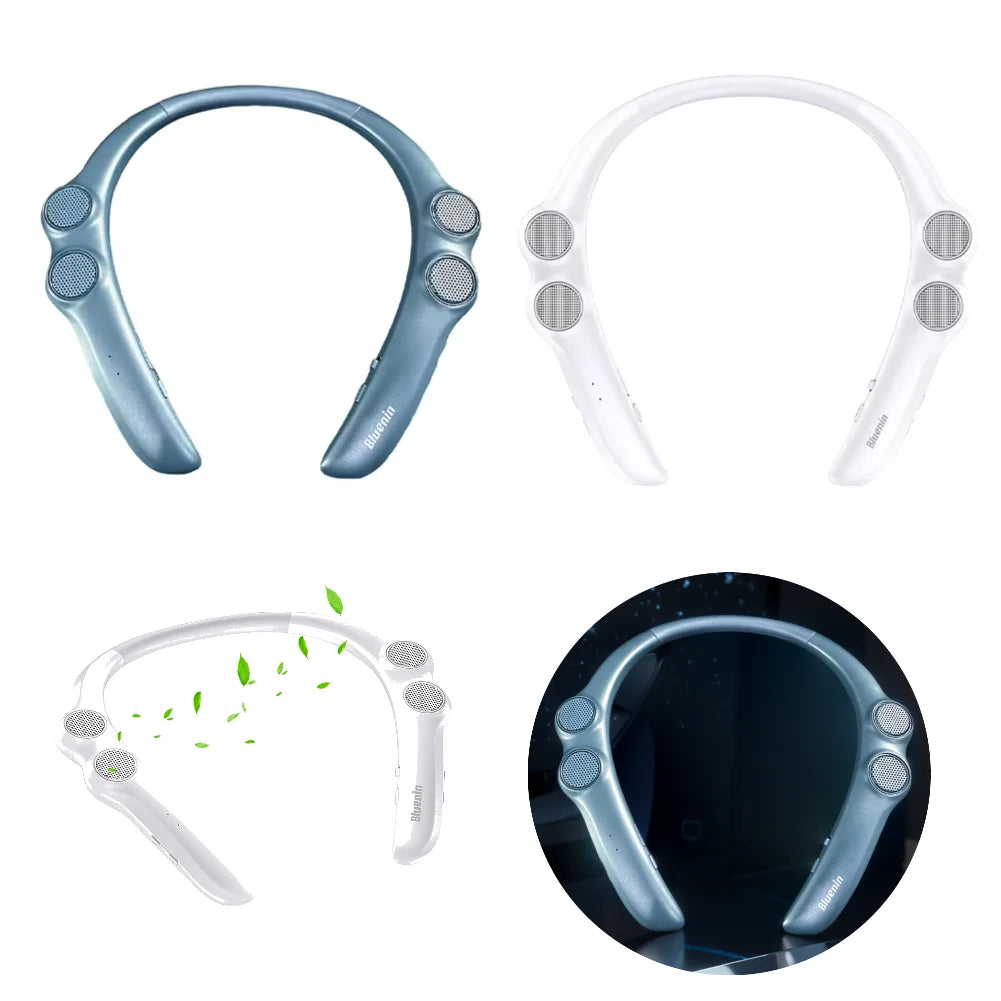 Neckband Speaker Bluetooth-Compatible 5.0 Wireless Stereo Speaker 15H Playtime Wearable Speakers IPX4 Waterproof for Game Play