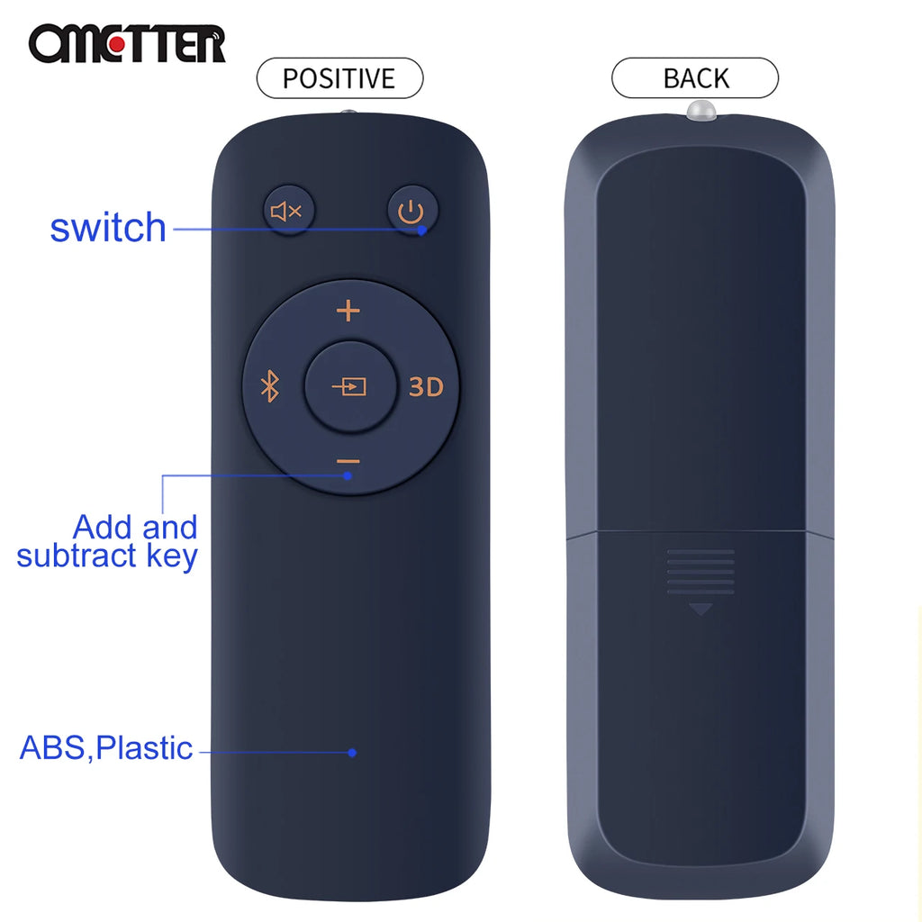 Replacement Sound Bar Remote Control Fit for Klipsch Reference R-20b R-10b R-208 Soundbar System