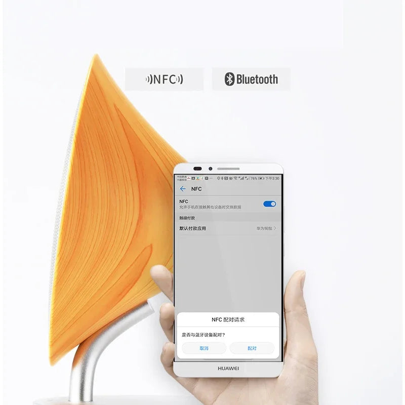 MINI330 Retro Wooden Bluetooth Speakers Touch Operation Panel Small Desktop Subwoofer Home Hi-Fi Stereo Sound Box Caixa De Som