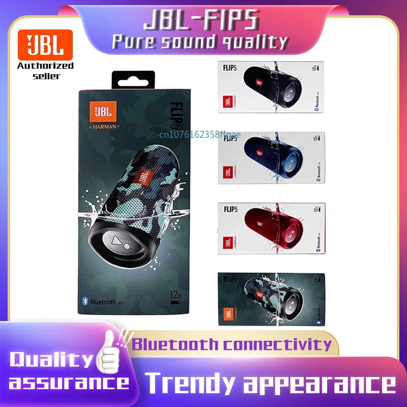 JBL Flip 5 Bluetooth Speaker Flip5 Mini Portable Waterproof Wireless BT Speaker Bass Stereo Music Outdoor Travel Party Speaker