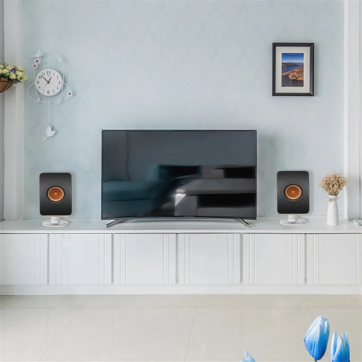 Acrylic Desktop Speaker Stand Bracket Speakers Stands for KEF LS50 Meta/Ls50 Wireless II/Q150/Q350/R3 Meta/Lsx II