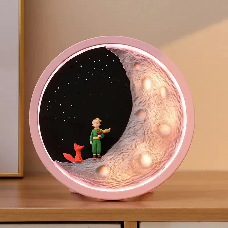 Birthday Gift Little Prince Wireless Mini Bluetooth Speaker Gaming Subwoofer Creative Bedroom Night Lamp Table Lamp Caixa De Som